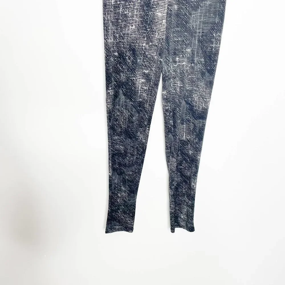 Clara Sun Woo Signature Straight Leg Pant black gray elastic pull on Womens S - Picture 5 of 9